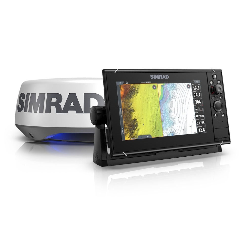Simrad NSS evo3S Chartplotter/Fishfinder MFD, C-MAP US Enhanced Charts, 1kW CHIRP Sonar, NMEA 2000 — Quality Boat Parts
