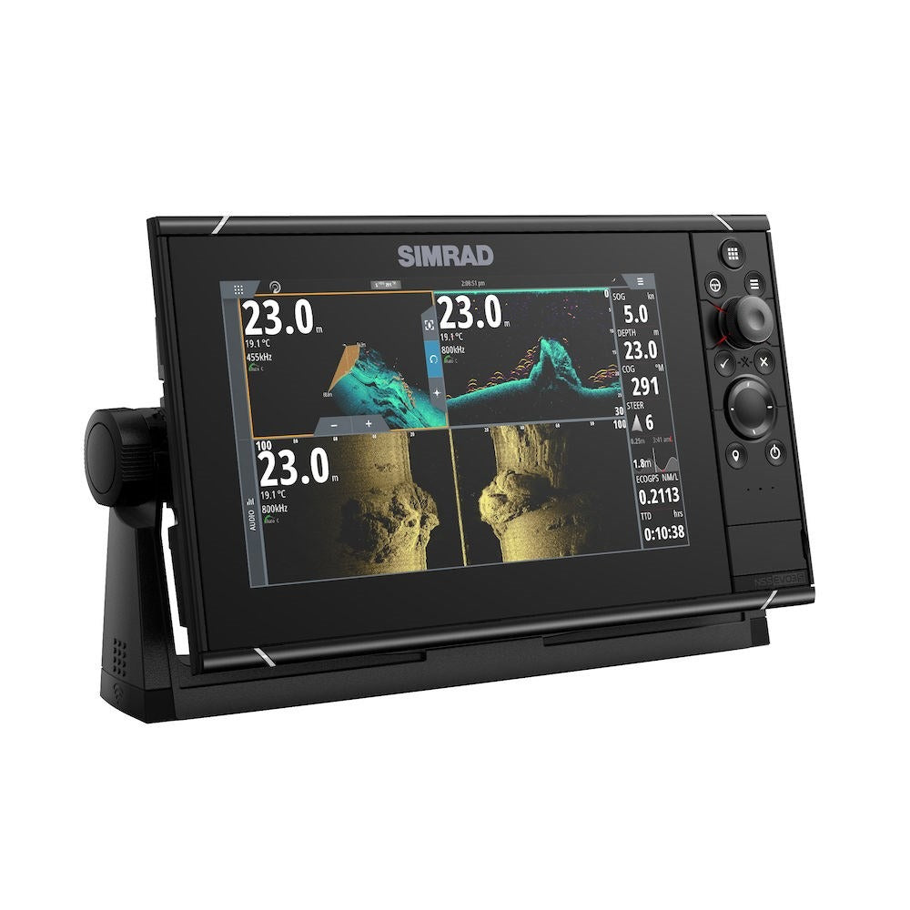 Simrad NSS evo3S Chartplotter/Fishfinder MFD, C-MAP US Enhanced Charts, 1kW CHIRP Sonar, NMEA 2000 — Quality Boat Parts