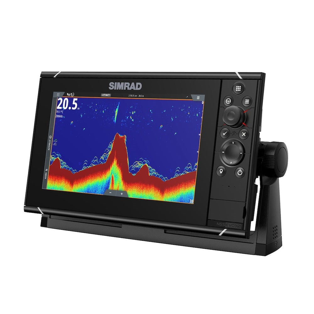 Simrad NSS evo3S Chartplotter/Fishfinder MFD, C-MAP US Enhanced Charts, 1kW CHIRP Sonar, NMEA 2000 — Quality Boat Parts