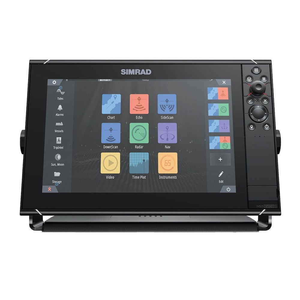 Simrad NSS evo3S Chartplotter/Fishfinder MFD, C-MAP US Enhanced Charts, 1kW CHIRP Sonar, NMEA 2000 — Quality Boat Parts