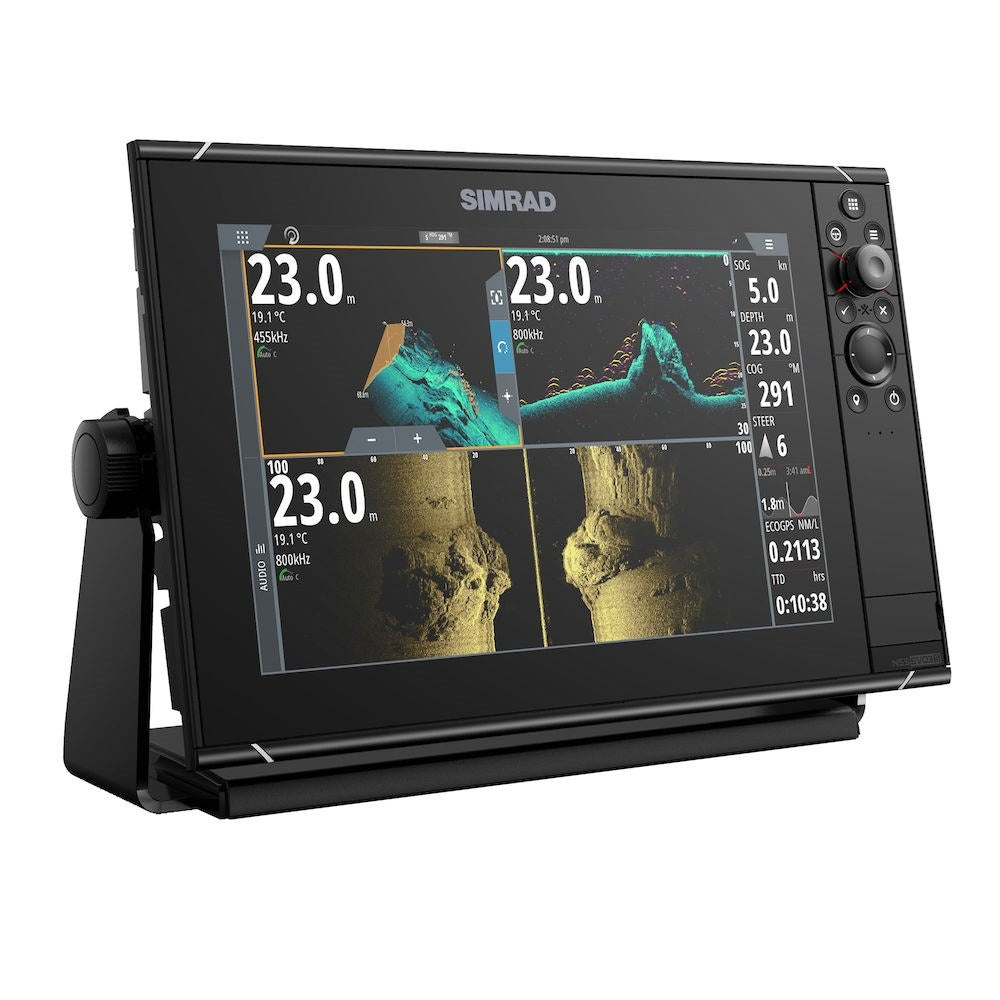 Simrad NSS evo3S Chartplotter/Fishfinder MFD, C-MAP US Enhanced Charts, 1kW CHIRP Sonar, NMEA 2000 — Quality Boat Parts