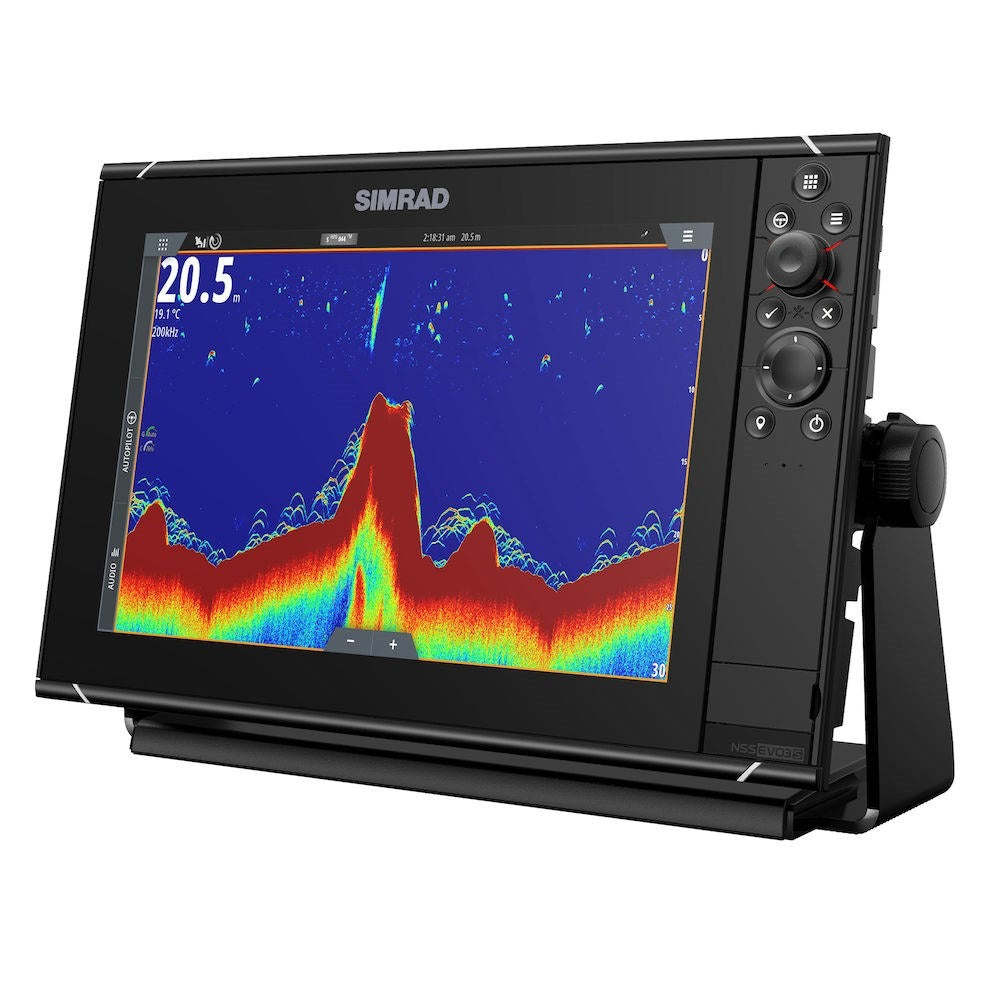 Simrad NSS evo3S Chartplotter/Fishfinder MFD, C-MAP US Enhanced Charts, 1kW CHIRP Sonar, NMEA 2000 — Quality Boat Parts