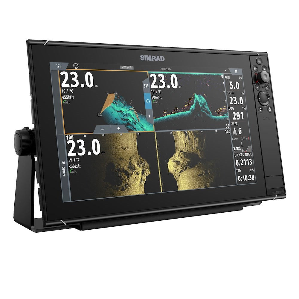 Simrad NSS evo3S Chartplotter/Fishfinder MFD, C-MAP US Enhanced Charts, 1kW CHIRP Sonar, NMEA 2000 — Quality Boat Parts