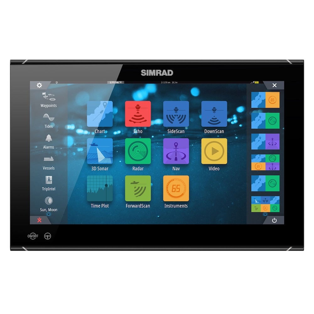 Simrad NSO evo3S Multifunction Display, Touchscreen, Full HD 1920x1080, 10-32V, IPX6 Front, NMEA 2000, 3-Port Ethernet, Wi-Fi, J1939, HDMI In/Out — Quality Boat Parts