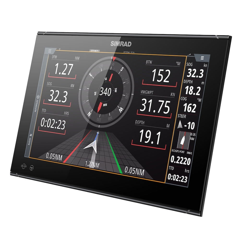 Simrad NSO evo3S Multifunction Display, Touchscreen, Full HD 1920x1080, 10-32V, IPX6 Front, NMEA 2000, 3-Port Ethernet, Wi-Fi, J1939, HDMI In/Out — Quality Boat Parts