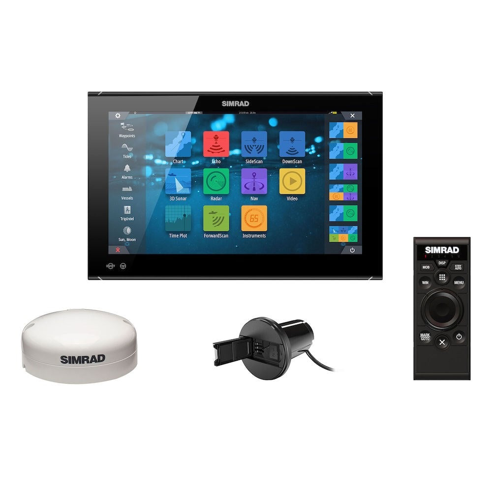 Simrad NSO evo3S Multifunction Display, Touchscreen, Full HD 1920x1080, 10-32V, IPX6 Front, NMEA 2000, 3-Port Ethernet, Wi-Fi, J1939, HDMI In/Out — Quality Boat Parts