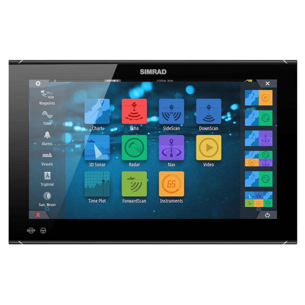 Simrad NSO evo3S Multifunction Display, Touchscreen, Full HD 1920x1080, 10-32V, IPX6 Front, NMEA 2000, 3-Port Ethernet, Wi-Fi, J1939, HDMI In/Out — Quality Boat Parts