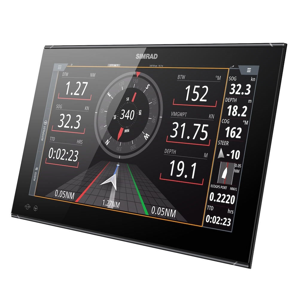 Simrad NSO evo3S Multifunction Display, Touchscreen, Full HD 1920x1080, 10-32V, IPX6 Front, NMEA 2000, 3-Port Ethernet, Wi-Fi, J1939, HDMI In/Out — Quality Boat Parts