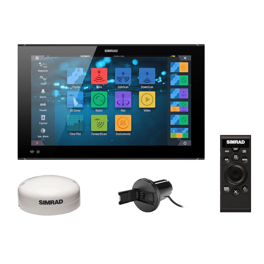 Simrad NSO evo3S Multifunction Display, Touchscreen, Full HD 1920x1080, 10-32V, IPX6 Front, NMEA 2000, 3-Port Ethernet, Wi-Fi, J1939, HDMI In/Out — Quality Boat Parts