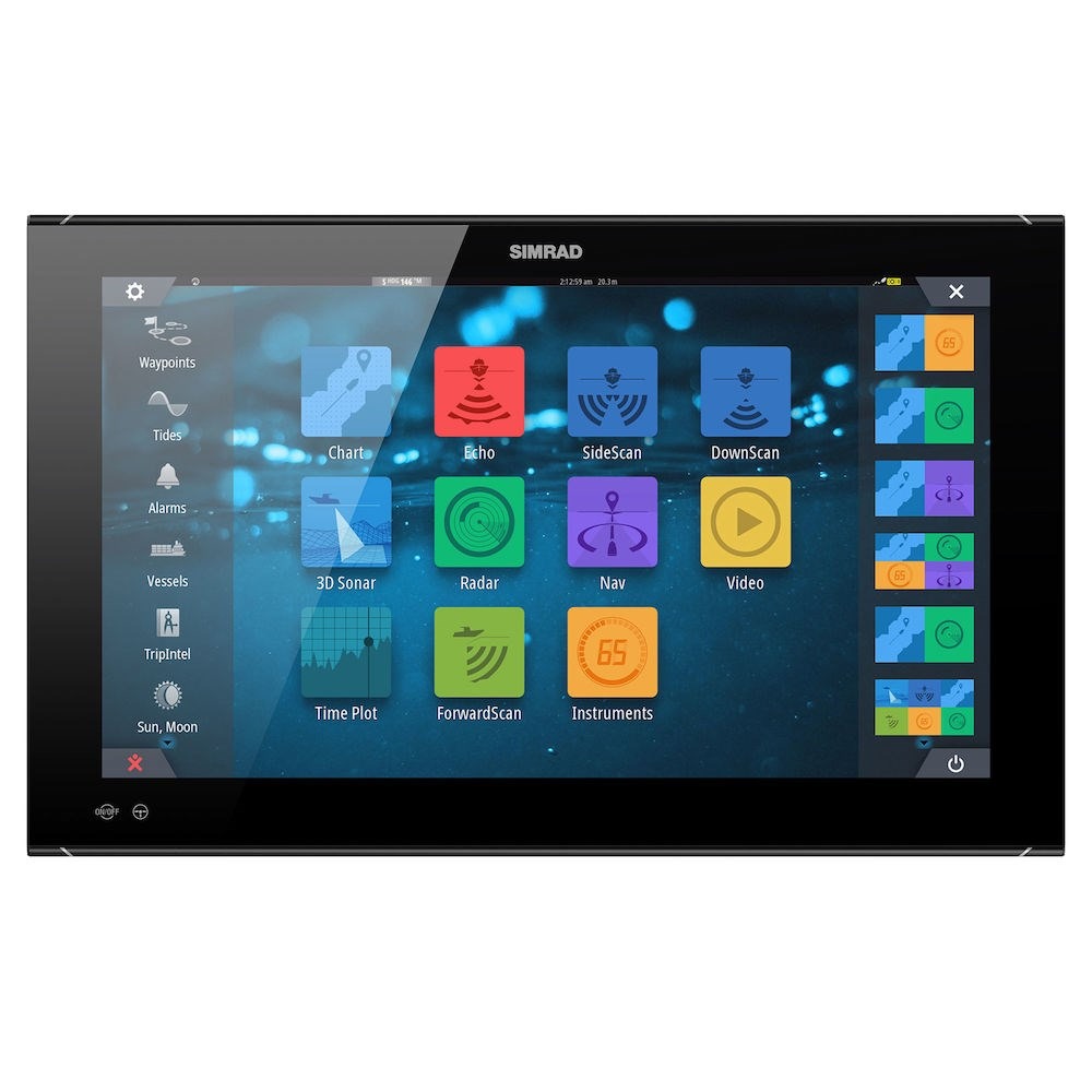 Simrad NSO evo3S Multifunction Display, Touchscreen, Full HD 1920x1080, 10-32V, IPX6 Front, NMEA 2000, 3-Port Ethernet, Wi-Fi, J1939, HDMI In/Out — Quality Boat Parts