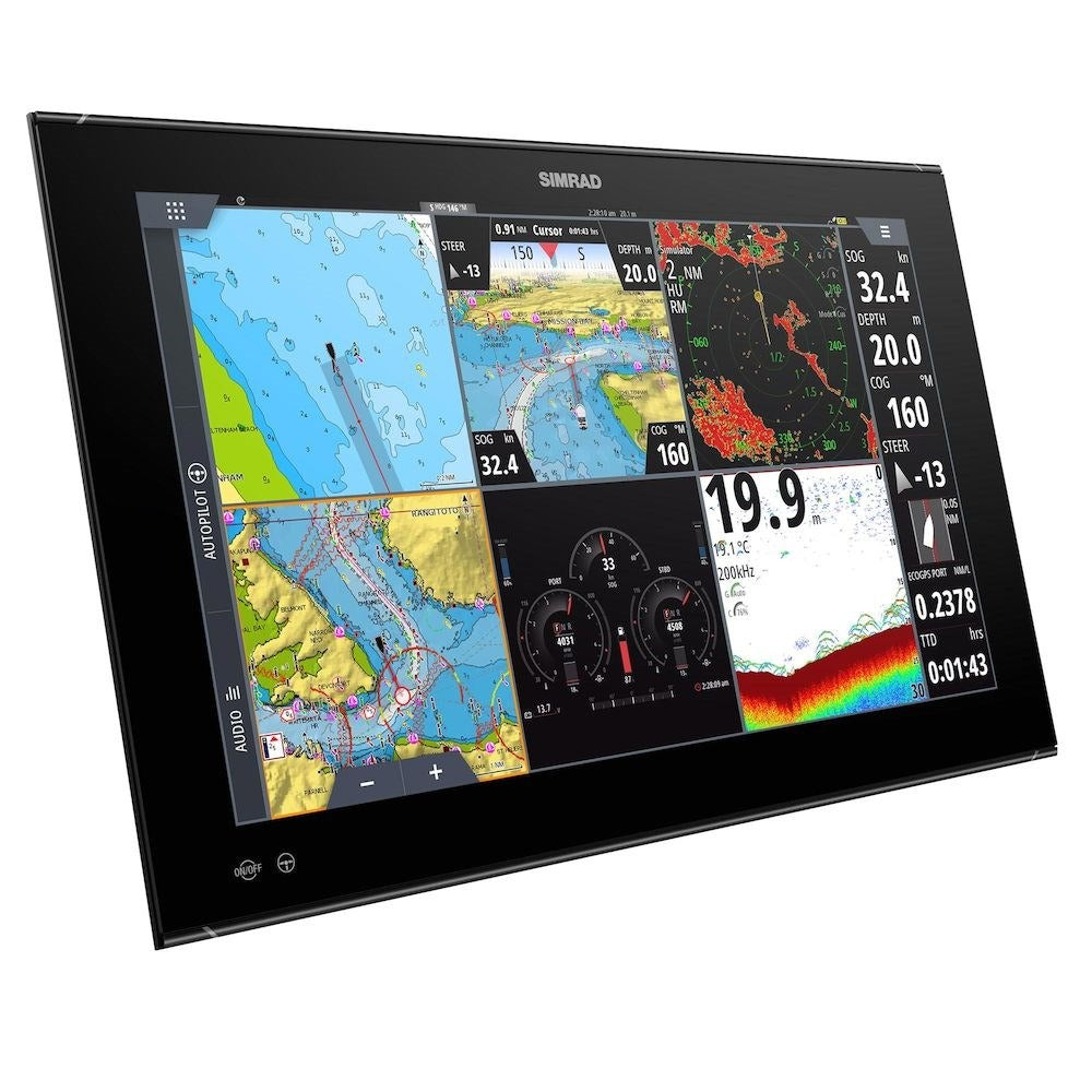 Simrad NSO evo3S Multifunction Display, Touchscreen, Full HD 1920x1080, 10-32V, IPX6 Front, NMEA 2000, 3-Port Ethernet, Wi-Fi, J1939, HDMI In/Out — Quality Boat Parts