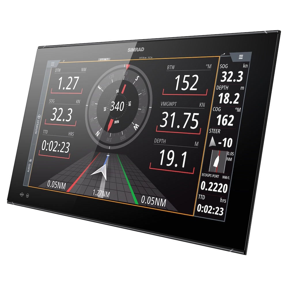 Simrad NSO evo3S Multifunction Display, Touchscreen, Full HD 1920x1080, 10-32V, IPX6 Front, NMEA 2000, 3-Port Ethernet, Wi-Fi, J1939, HDMI In/Out — Quality Boat Parts