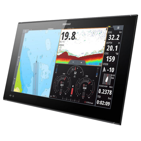 Simrad NSO evo3S Multifunction Display, Touchscreen, Full HD 1920x1080, 10-32V, IPX6 Front, NMEA 2000, 3-Port Ethernet, Wi-Fi, J1939, HDMI In/Out — Quality Boat Parts