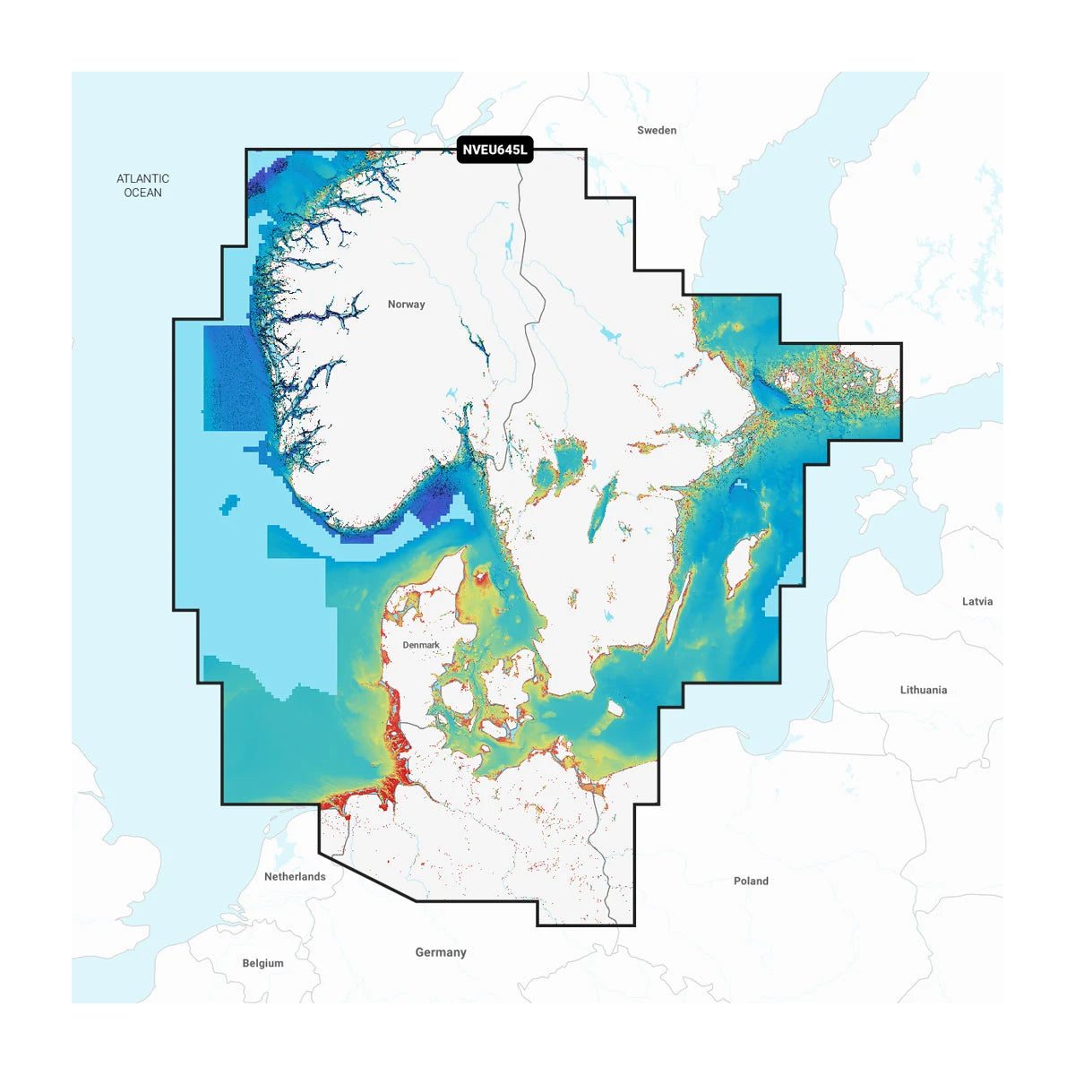 Garmin Navionics Electronic Chart, For Compatible Garmin Chartplotters, Skagerrak & Kattegat Coverage, 1-Year Subscription, Daily Updates via ActiveCaptain App, Auto Guidance+ — Quality Boat Parts