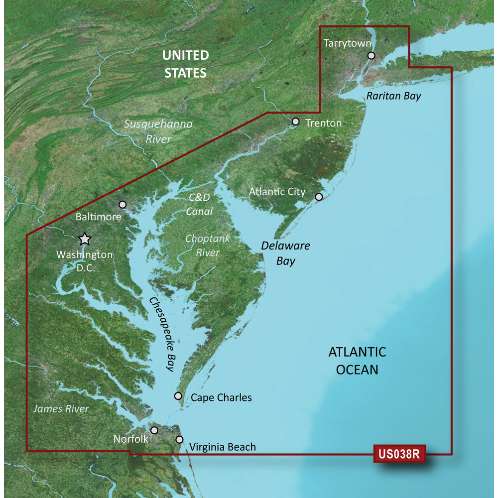 Garmin BlueChart g3 Vision HD Electronic Chart, VUS038R New York-Chesapeake — Quality Boat Parts
