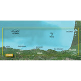 Garmin BlueChart g3 Vision Coastal Chart, VEU485S, Fuenterrabia to Gijon, Auto Guidance, Depth Range Shading, Up to 1 ft Contours — Quality Boat Parts