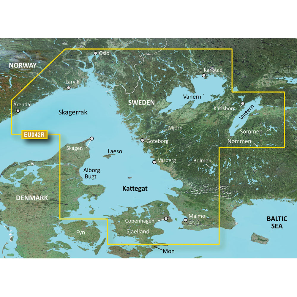 Garmin BlueChart Electronic Chart, Oslo to Trelleborg, Auto Guidance — Quality Boat Parts