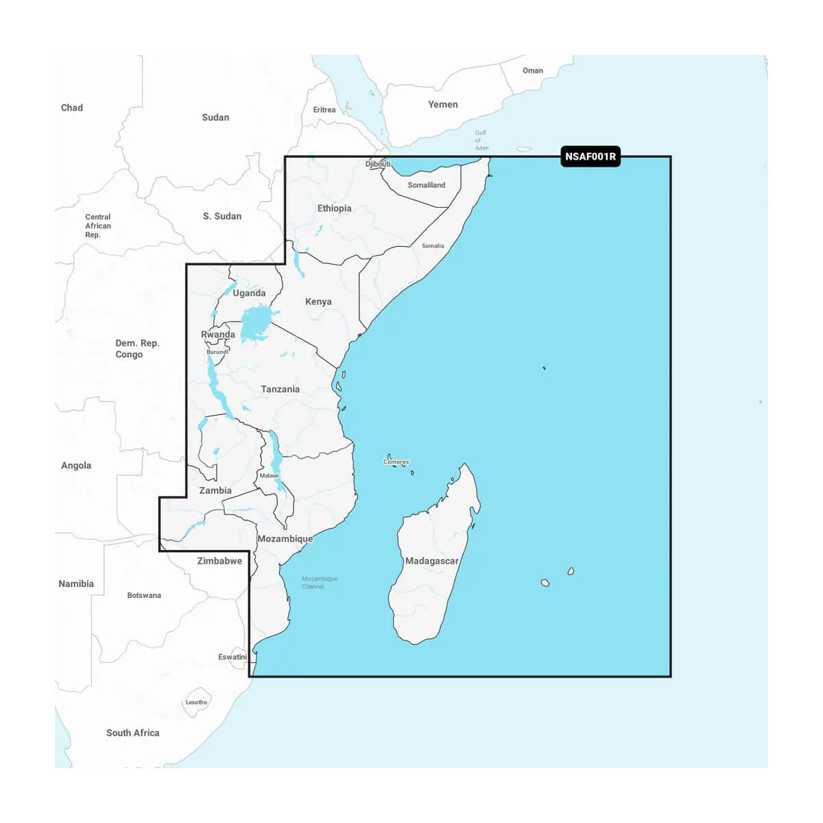 Garmin Navionics NVAF001R Marine Chart, Africa East Coverage, One-Year Subscription, Auto Guidance+, Daily Updates — Quality Boat Parts