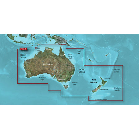 Garmin BlueChart g3 HD Coastal Chart, Australia & New Zealand — Quality Boat Parts