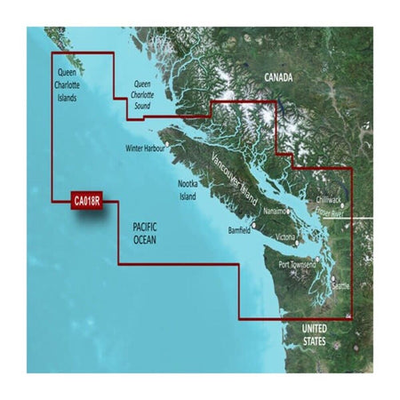 Garmin BlueChart g3 Vision HD Coastal Chart, VCA018R Inside/Outside Passage, Auto Guidance, 3D Views — Quality Boat Parts