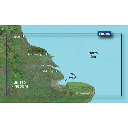 Garmin BlueChart g3 Vision HD Electronic Chart, VEU500S Blyth to Lowestoft, Auto Guidance, 1 ft Contours, Satellite Imagery — Quality Boat Parts