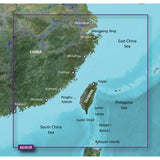 Garmin BlueChart Coastal Navigation Chart, Taiwan, 1 ft Contours, 10 Depth Range Shading, Shallow Water Shading — Quality Boat Parts