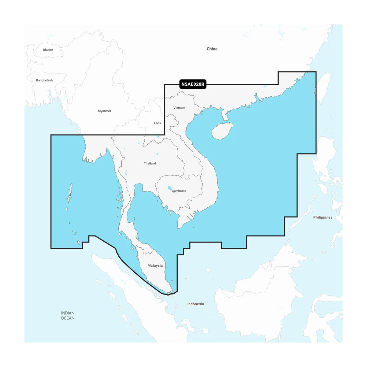 Garmin Navionics Marine Chart, South China & Andaman Seas, 1-Year Subscription — Quality Boat Parts