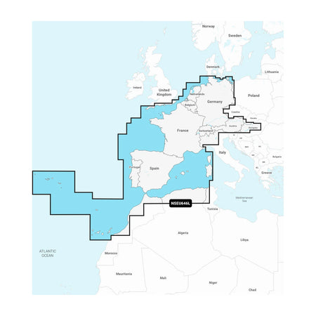 Garmin Navionics Electronic Chart, Europe Central & West, 1-Year Subscription — Quality Boat Parts