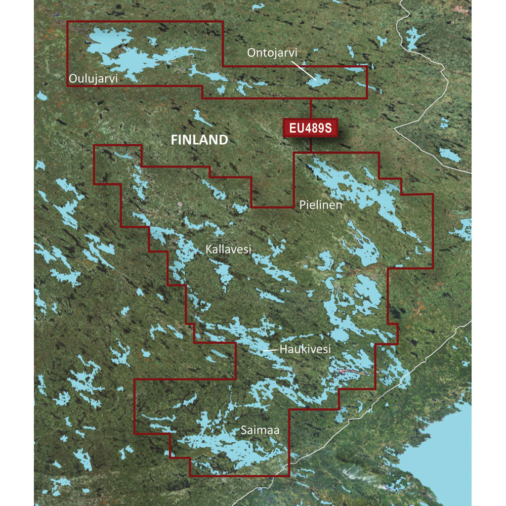 Garmin BlueChart g3 Vision VEU489S Marine Chart, Kuopio-Lappeenranta, Auto Guidance, 1 ft Contours, 3D Views — Quality Boat Parts