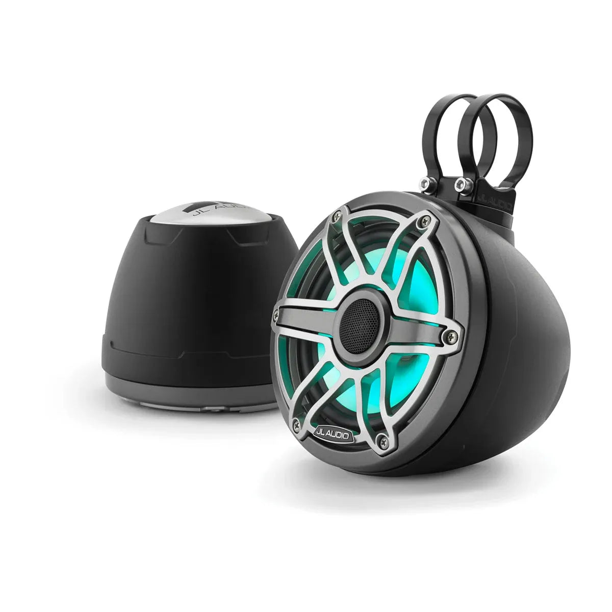 JL Audio M6 VeX 6.5 in Enclosed Coaxial Speaker System, 75W RMS, 4 Ohm, Pair, Sport Grilles — Quality Boat Parts