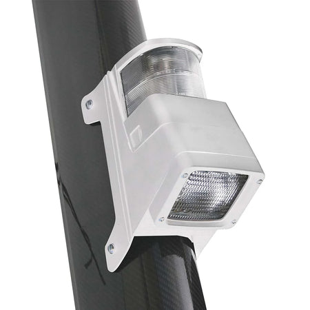 Hella Marine Halogen 8504 Series Masthead/Deck Floodlight Lamp, 3 NM Visibility, 12V Bulbs Included, IPX4 — Quality Boat Parts
