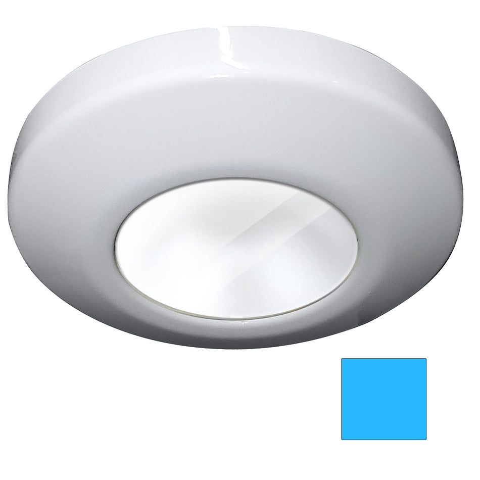 i2Systems Profile P1100 Surface Mount LED Light, 9-30VDC, IP67, Stainless Steel, 1.5W, 120 Degree Beam, 3.48in Round, 0.72in Deep — Quality Boat Parts