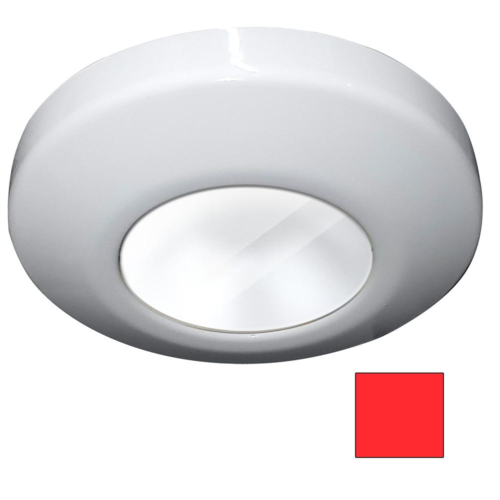 i2Systems Profile P1100 Surface Mount LED Light, 9-30VDC, IP67, Stainless Steel, 1.5W, 120 Degree Beam, 3.48in Round, 0.72in Deep — Quality Boat Parts