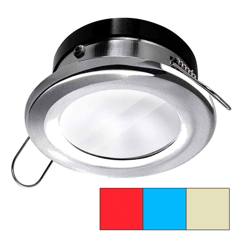i2Systems Apeiron A1120 Tri-Light LED Recessed Downlight, 9-30V DC, IP67, Spring Clip Mount — Quality Boat Parts
