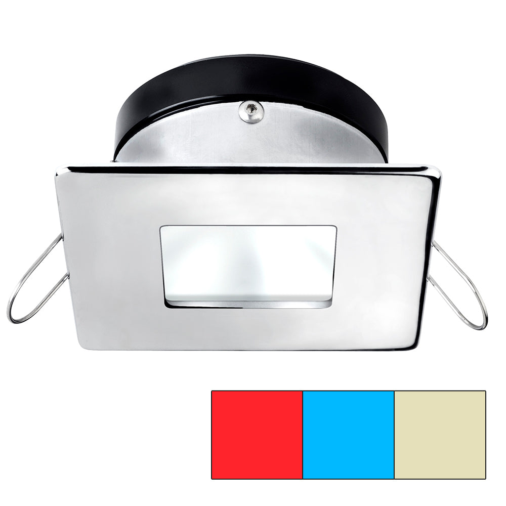 i2Systems Apeiron A1120 Tri-Light LED Recessed Downlight, 9-30V DC, IP67, Spring Clip Mount — Quality Boat Parts