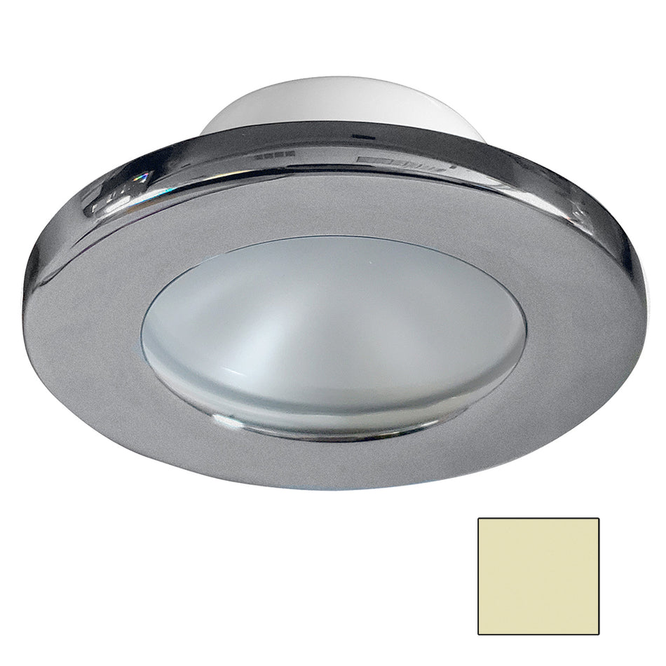 i2Systems Apeiron A3101Z Screw-Mount LED Downlight, 9-30V DC, IP67, 2.5W, 3.5in Dia, Brushed Nickel Trim — Quality Boat Parts