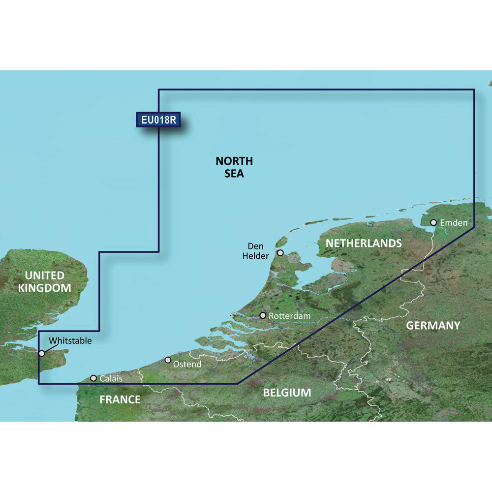 Garmin BlueChart Electronic Chart, Benelux Offshore & Inland — Quality Boat Parts
