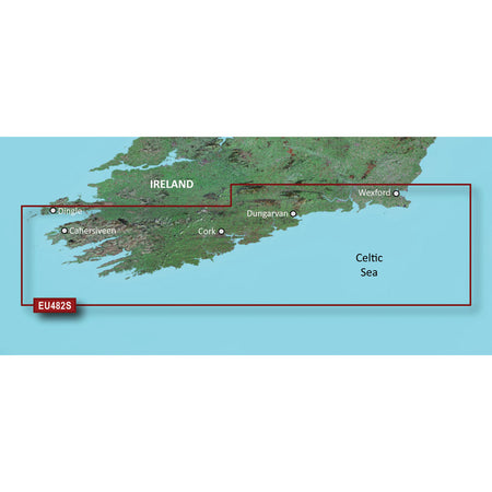 Garmin BlueChart g3 Vision Electronic Chart, VEU482S Wexford to Dingle Bay, Garmin/Navionics Data, Auto Guidance, 3D Views, Aerial Photos — Quality Boat Parts