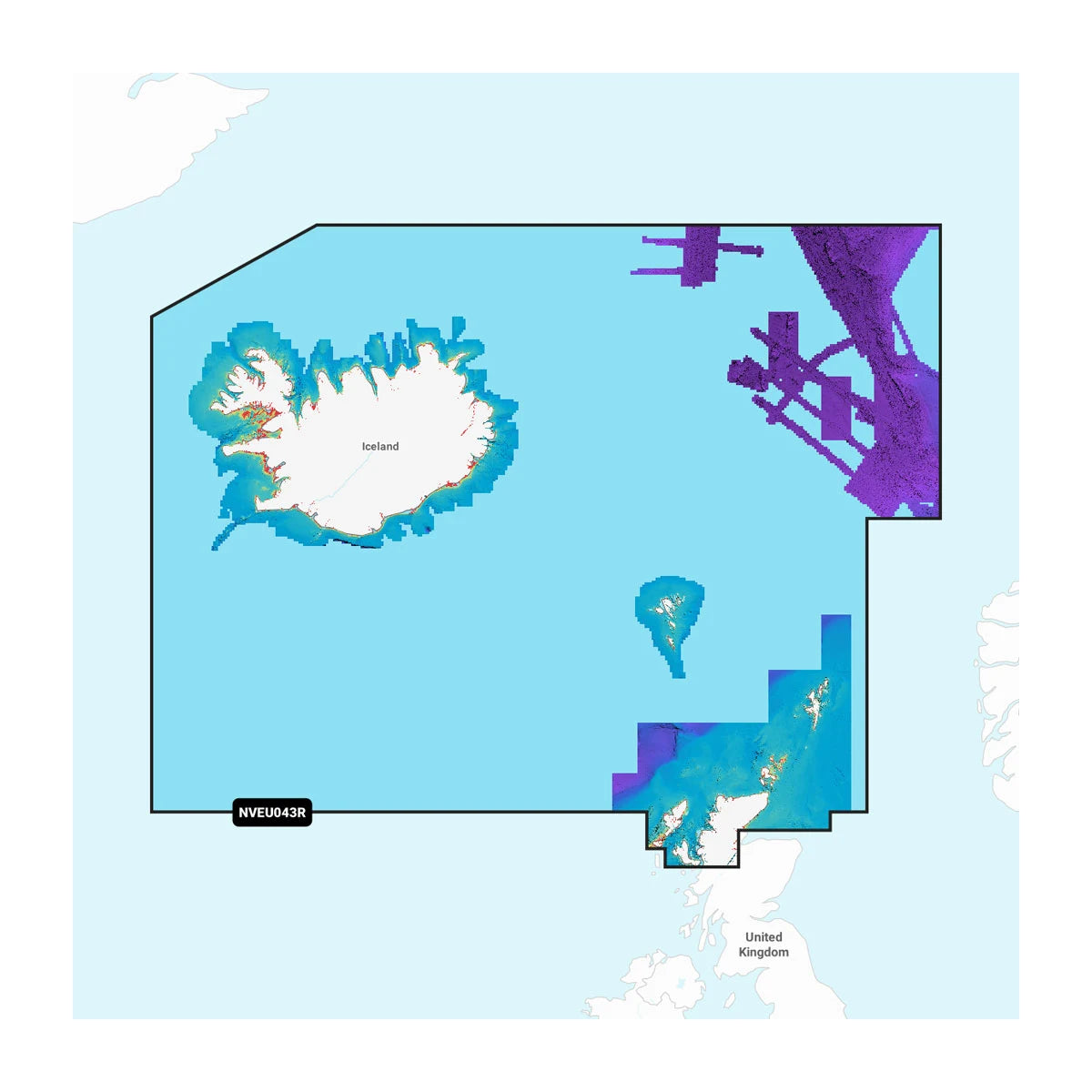 Garmin Navionics Electronic Chart, Iceland to Orkney — Quality Boat Parts