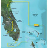 Garmin BlueChart g3 Vision HD VUS009R Coastal Chart, Jacksonville to Key West FL, Auto Guidance, High-Resolution Satellite Imagery, MarinerEye and FishEye 3D Views, NOAA Raster Cartography, Relief Shading, 1 ft Contours — Quality Boat Parts
