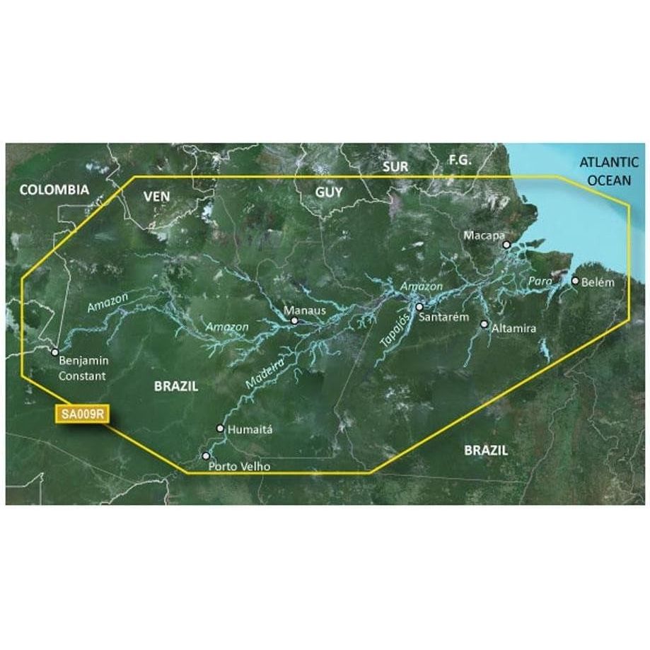 Garmin BlueChart Electronic Chart, Amazon River Inland Maps — Quality Boat Parts