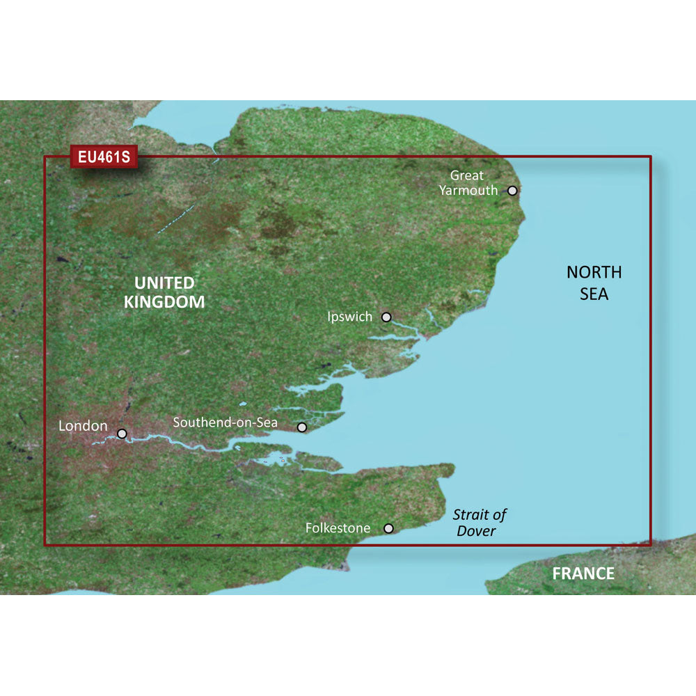 Garmin BlueChart g3 Vision Coastal Chart, VEU461S, Thames Estuary — Quality Boat Parts