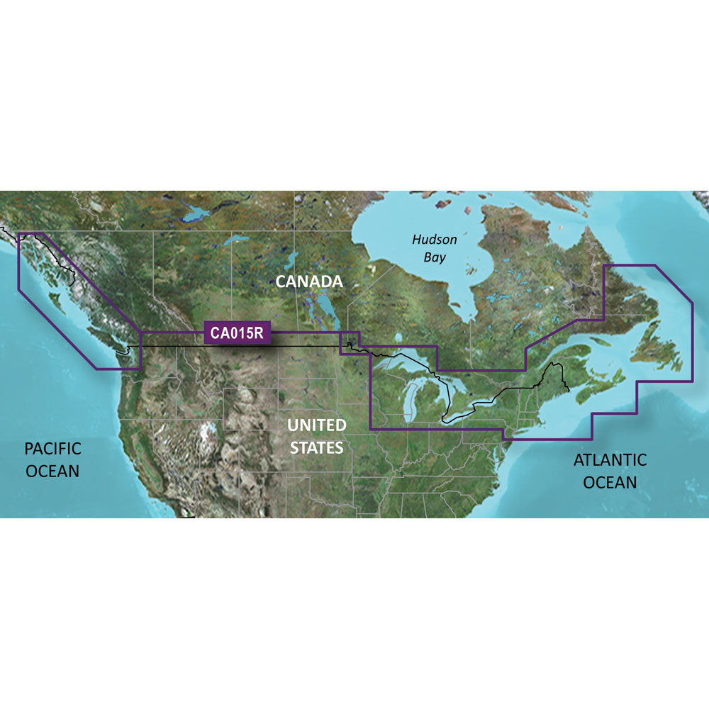 Garmin BlueChart g3 Canada Coastal Chart, HXCA600X, Auto Guidance, 1 ft Contours, Depth Range Shading — Quality Boat Parts