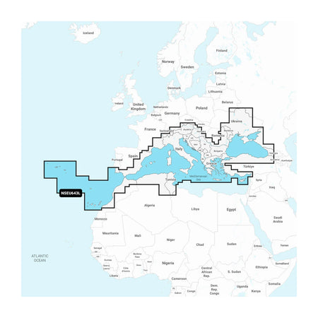 Garmin Navionics Marine Chart, Mediterranean & Black Sea, 1-Year Subscription — Quality Boat Parts