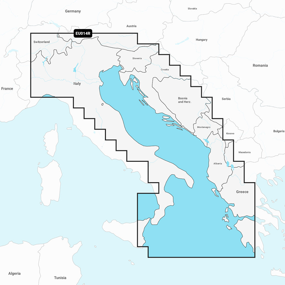 Garmin Navionics Chart, Italy & Adriatic Sea, 1-Year Daily Updates — Quality Boat Parts