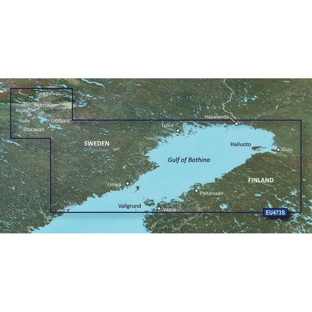 Garmin BlueChart g3 Vision HD Electronic Chart, VEU473S Gulf of Bothnia North, Auto Guidance — Quality Boat Parts