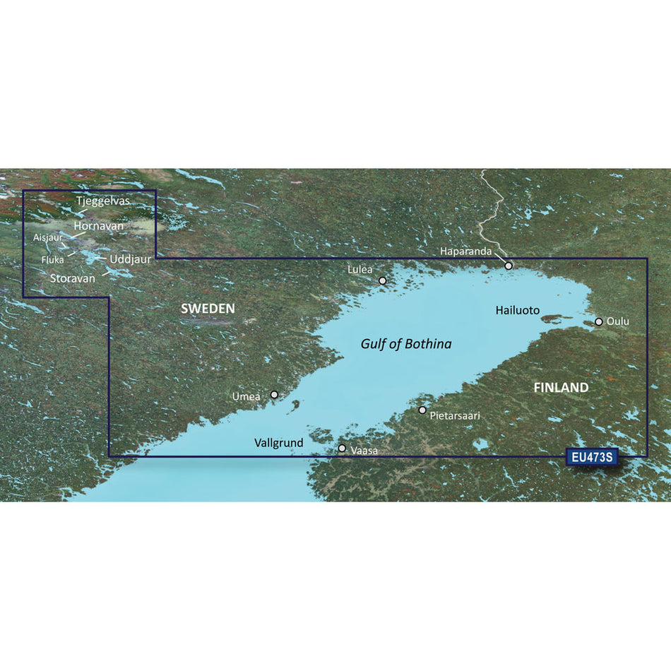 Garmin BlueChart g3 Vision HD Electronic Chart, VEU473S Gulf of Bothnia North, Auto Guidance — Quality Boat Parts