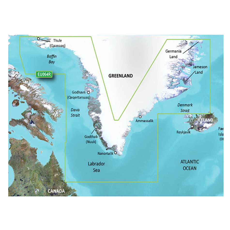 Garmin BlueChart Coastal Chart, Greenland, Auto Guidance — Quality Boat Parts