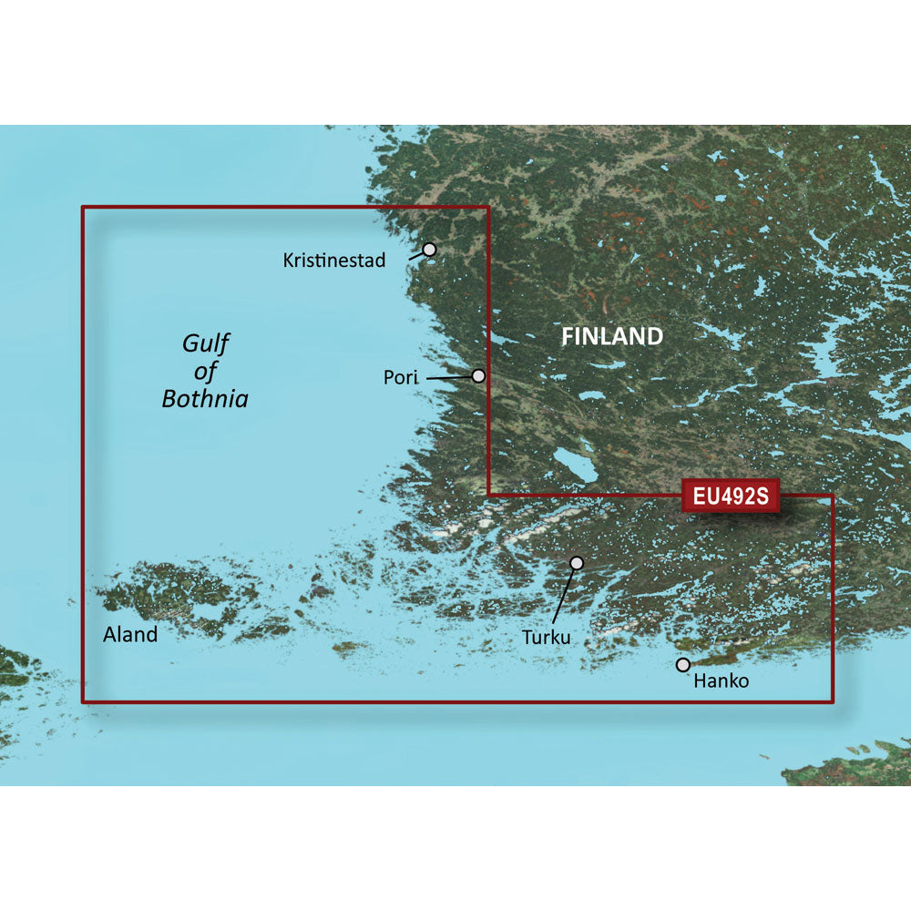 Garmin BlueChart g3 Vision HD VEU492S Coastal Chart, Kristinestad to Hanko — Quality Boat Parts