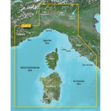 Garmin BlueChart g3 Vision Coastal Chart, VEU451S, Ligurian Sea to Corsica and Sardinia, Auto Guidance, 1 ft Contours, Depth Range Shading Up to 10 Ranges, Satellite Imagery, MarinerEye and FishEye 3D Views — Quality Boat Parts